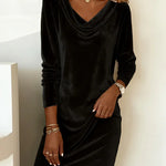 Carol | Loose Fitting Velvet Dress