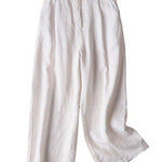 5 Colors Line Loose Casual Plus Size Wide-Leg Pants