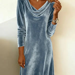Carol | Loose Fitting Velvet Dress