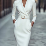 Jane | Elegant Midi Dress with a Flattering Waist