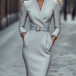 Jane | Elegant Midi Dress with a Flattering Waist