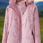 Eliza | Leaf Print Windbreaker