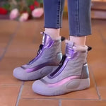 Maria | White Qulted Boots