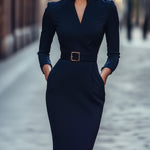 Jane | Elegant Midi Dress with a Flattering Waist