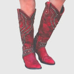 Vivian | Western Knee-High Boots