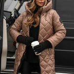 Brianna | Elegant Quilted Down Jacket with Hood