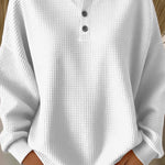 Sadie | Waffle Knit Henley Top