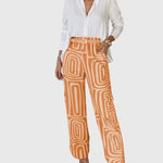 Aislinn | Chic Pants Set with Complimentary Blouse & Belt