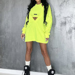 Loose Solid Color Round-Neck Mini Dresses & Vest Top Two Pieces Set