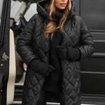 Brianna | Elegant Quilted Down Jacket with Hood