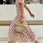 Astrid Honeycomb Maxi Dress