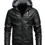 Meredith | Hooded Jacket with Leather Finish and Zipper