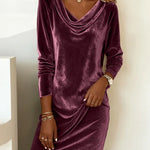 Carol | Loose Fitting Velvet Dress