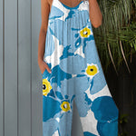 Camisole Jumpsuit Tie-Dye Wide-Leg Pants