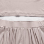 Simple Solid Color T-Shirt & Pants Two Pieces Set