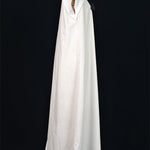 A-Line Loose Pleated Tied Round-Neck Midi Dresses