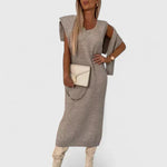 Brielle | Elegant Dress and Turtle Neck Sweater Set