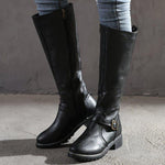 Autumn | CLASSIC BUCKLE KNEE-HIGH BOOTS FOR WOMEN