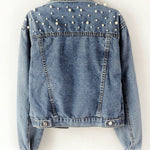 Long Sleeves Split-Joint Lapel Denim Jackets