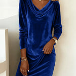 Carol | Loose Fitting Velvet Dress
