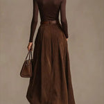 Esme | Aveline Two-Piece Set (Turtleneck & Maxi Skirt)