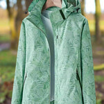 Eliza | Leaf Print Windbreaker