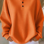 Sadie | Waffle Knit Henley Top