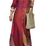 Art print shirt dress