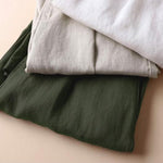 5 Colors Line Loose Casual Plus Size Wide-Leg Pants