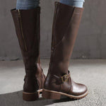 Autumn | CLASSIC BUCKLE KNEE-HIGH BOOTS FOR WOMEN