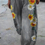Bohemian Floral Printed Oversized Harem Pants