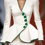 Long Sleeves Buttoned Deep V-Neck Jackets Outerwear