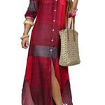 Art print shirt dress