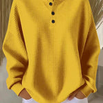 Sadie | Waffle Knit Henley Top