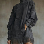 Harley | Comfy Fringe Dress