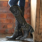 Zara | Western Knee Boots