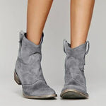 Brielle | Vintage Cowboy Suede Boots