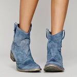 Brielle | Vintage Cowboy Suede Boots