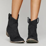 Brielle | Vintage Cowboy Suede Boots