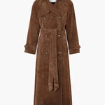 Kira | Timeless Suede Trench Coat