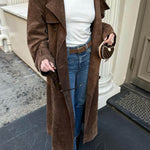 Kira | Timeless Suede Trench Coat