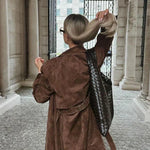 Kira | Timeless Suede Trench Coat