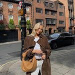 Kira | Timeless Suede Trench Coat