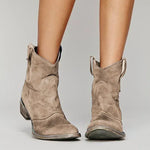 Brielle | Vintage Cowboy Suede Boots