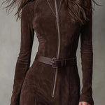 Sadie | Chic Faux Leather Dress