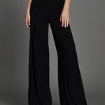 Loose Wide Leg High-Waisted Solid Color Pants Trousers