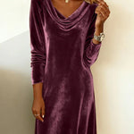 Carol | Loose Fitting Velvet Dress