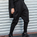 Simple Black Harem Pants