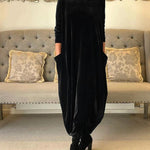 Emerson | Cozy Draped Maxi Dress for Winter
