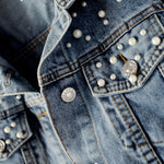 Long Sleeves Split-Joint Lapel Denim Jackets